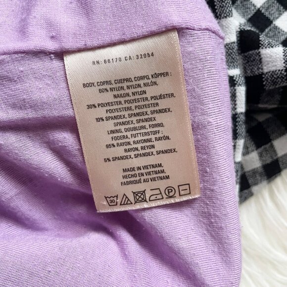 Anthropologie Maeve Black White Gingham Check Bow Waist Tie Pencil Skirt - Picture 5 of 6